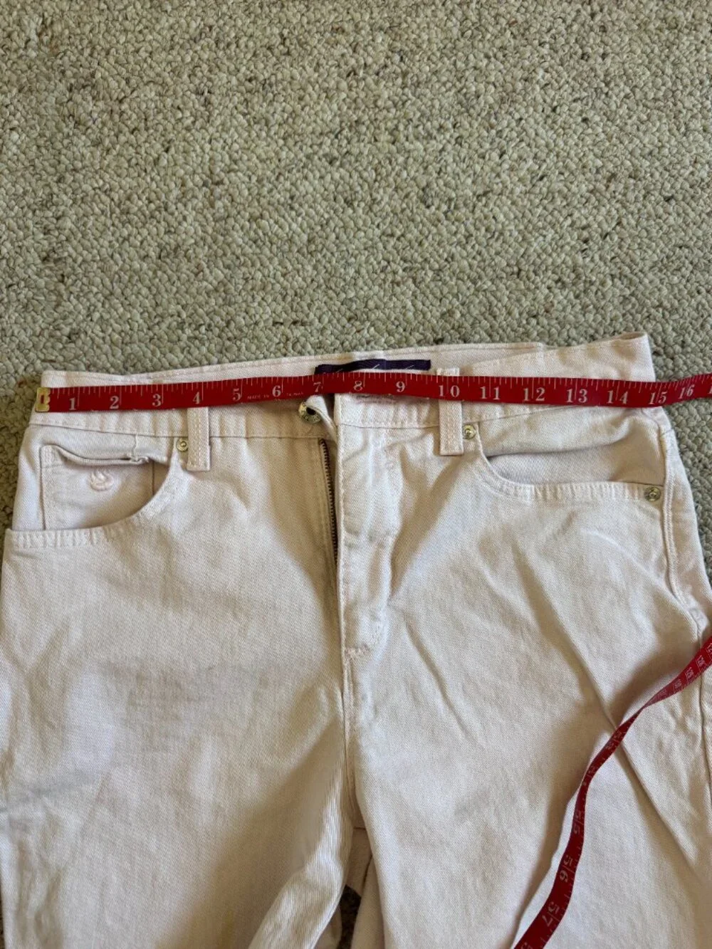 Hint of Pink Jeans Gloria Vanderbilt Missy Sz 8